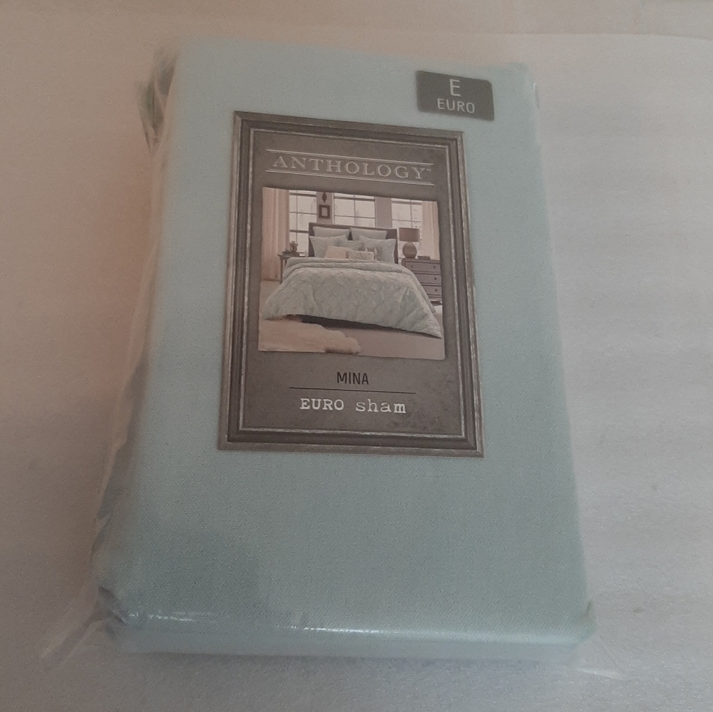 ANTHOLOGY Mina Velvet Tassel Euro sham Aqua Green (1 sham)